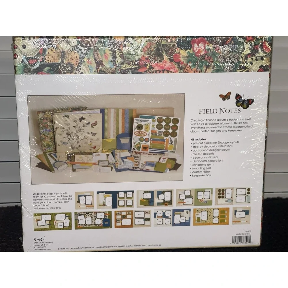 Field of Notes‎ Scrapbook Album Kit New New Sealed